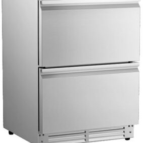 Outdoor Single Zone Beverage Cooler – Double Drawer, 121L (BTC-51D)