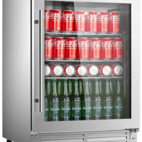 Outdoor Single Zone Beverage Cooler – Glass Door, 150L / 132 Cans (BTC-51)